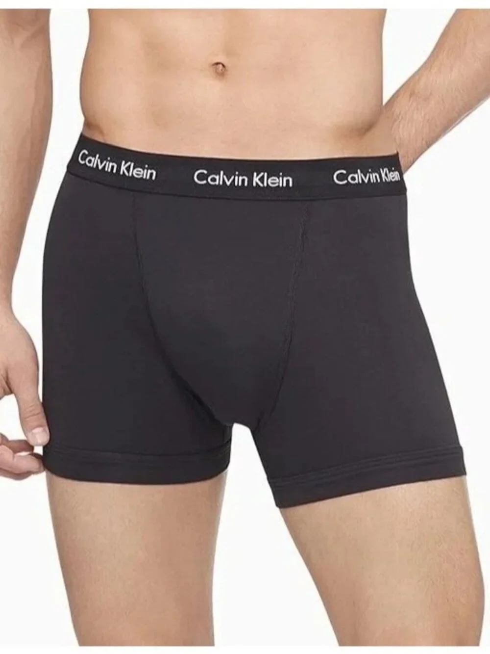 NWT Calvin Klein Men's M Blue/Green/Navy Microfiber Boxer Briefs 3-Pack